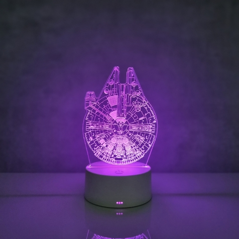Luminária De Mesa Led 3D | Millennium Falcon - Star Wars na internet