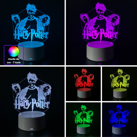 Luminária Harry Potter Trio - loja online