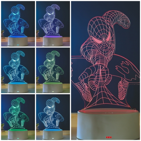 Luminária Led Homem Aranha - loja online