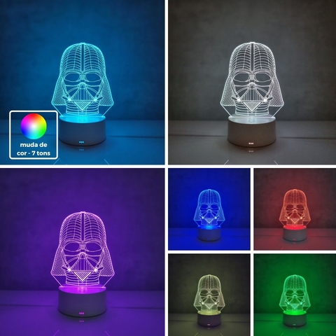 Luminária De Mesa Led 3D | Darth Vader - Star Wars - loja online