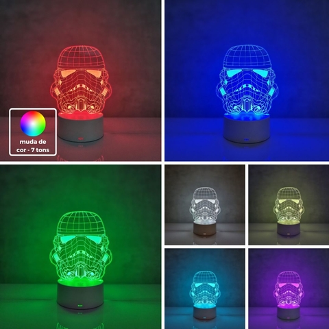 Luminária De Mesa Led 3D | Stormtropper - Star Wars - loja online