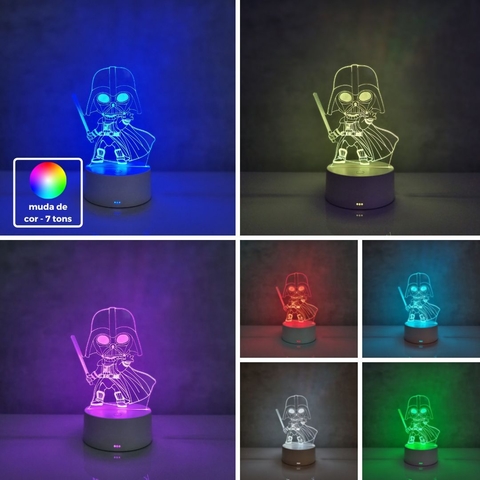 Luminária De Mesa Led 3D | Mini Darth Vader - Star Wars - loja online