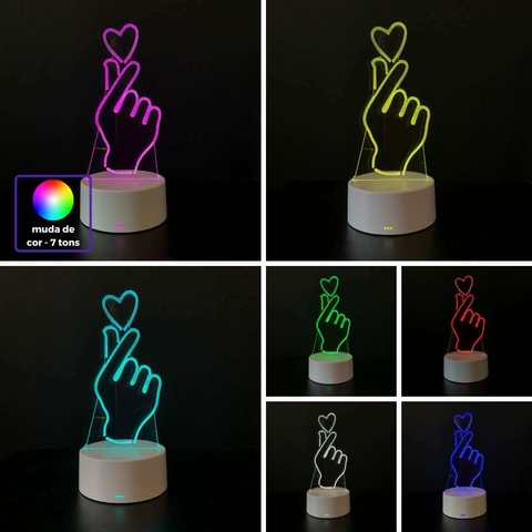 Luminária De Mesa Led 3D | K-Pop - BTS - loja online