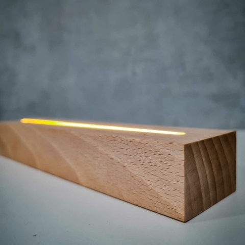 Cavalo - Luminária Led 3d com Base de Madeira - comprar online