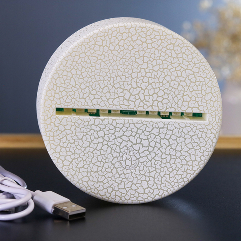 Luminária De Mesa Led 3D | Maça - Nutricionista na internet