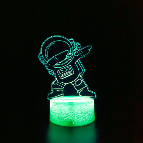 Luminária led 3D - Astronauta apontando