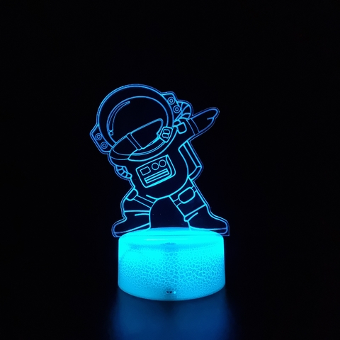 Luminária led 3D - Astronauta apontando - PopLumos