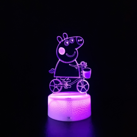 Luminária de Mesa Led 3D | Peppa Pig - loja online