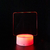 Luminária Lousa de Escrever - Base craquelada, iluminação 7 cores