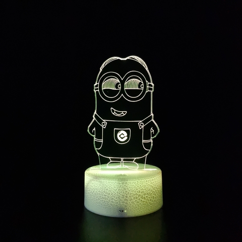 Luminária De Mesa Led 3D | Minion - loja online
