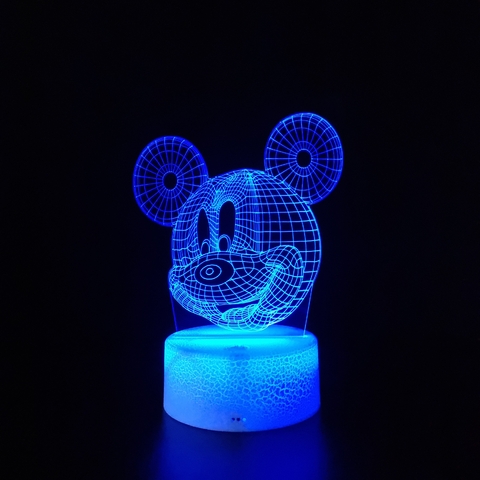 Luminária De Mesa Led 3D | Mickey Busto - Disney na internet