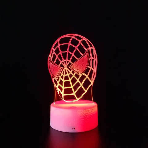 Luminária De Mesa Led 3D | Homem Aranha Busto na internet