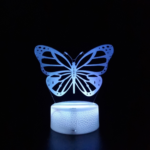 Imagem do Luminária Led 3D - Borboleta