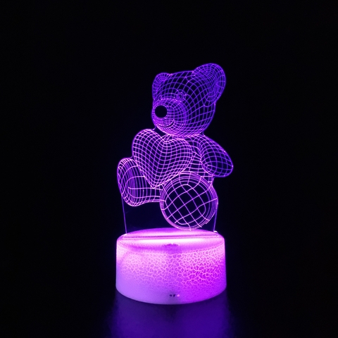 Luminária Urso Coração