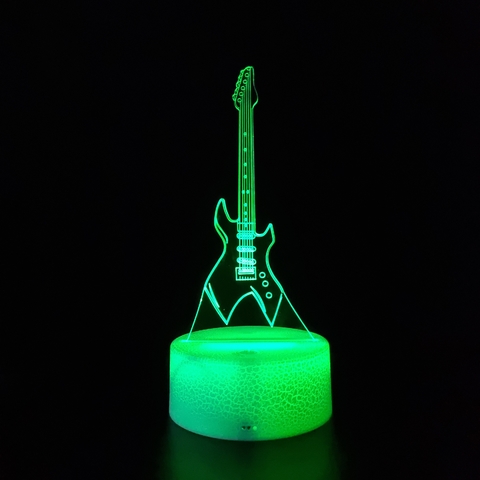 Luminária De Mesa Led 3D | Guitarra | Abajur na internet