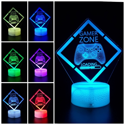 Luminária De Mesa Led 3D | Gamer Zone - Xbox