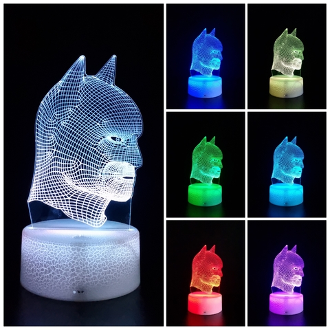 Luminária led 3D - Batman na internet