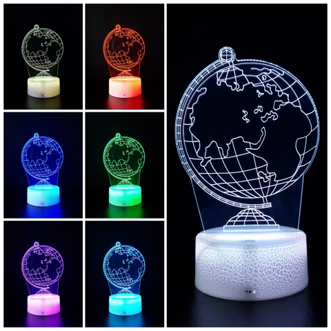 Luminária De Mesa Led 3D | Globo Terrestre - loja online