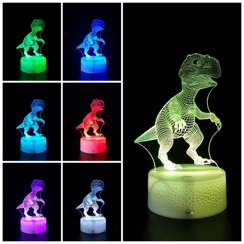 Luminária Dinossauro - T-Rex | Led 3d - loja online