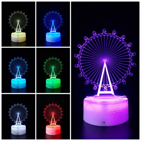 Luminária De Mesa Led 3D | Roda Gigante - loja online