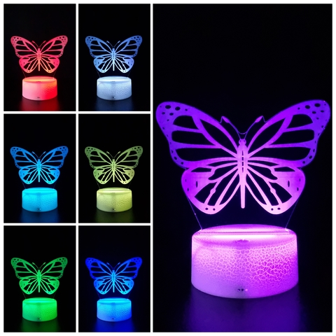 Luminária Led 3D - Borboleta - loja online