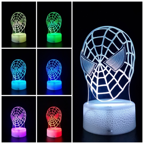 Luminária De Mesa Led 3D | Homem Aranha Busto - loja online