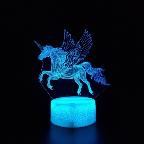 Luminária De Mesa Led 3D | Unicórnio na internet