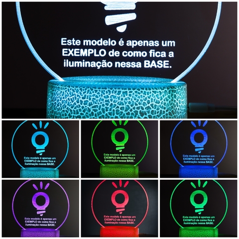 Luminária Led - Frase "Aquele que te guarda não dorme"