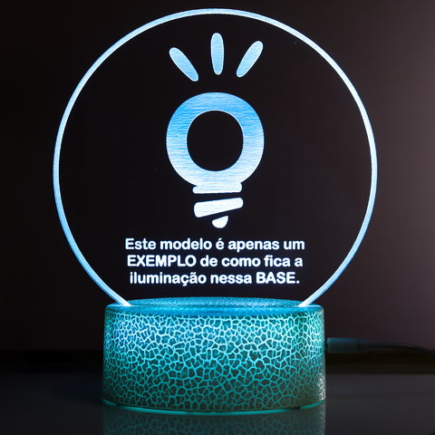 Luminária Jesus Cristo, Cruz Led 3D