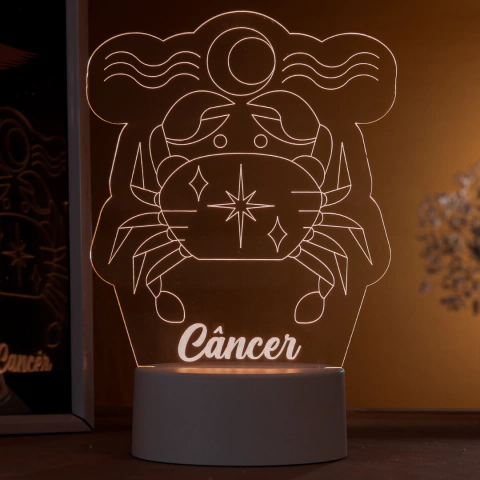 Luminária led 3D - SIGNO câncer