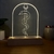 Medicina - Luminária Led 3d com base de Madeira