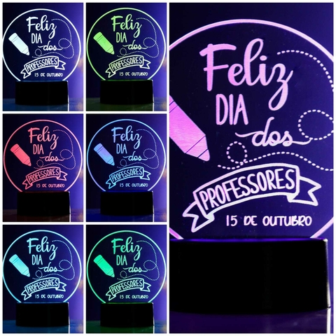 Luminária Led - Feliz dia dos Professores - comprar online