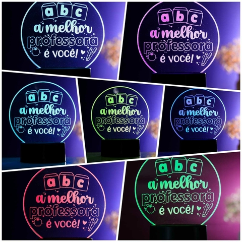 Luminária Led - ABC, a melhor professore é você - comprar online