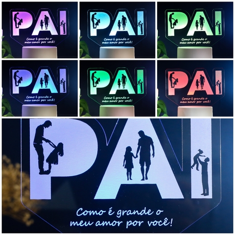 Luminária de Led - Pai de Menina na internet