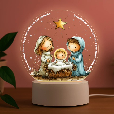 Luminária Led UV Menino Jesus, Presépio - Natal - comprar online