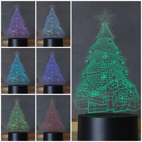 Luminária Led Natal - Árvore de Presentes