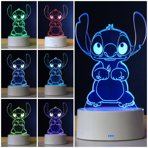 Luminária de Led Stitch - Lilo & Stitch