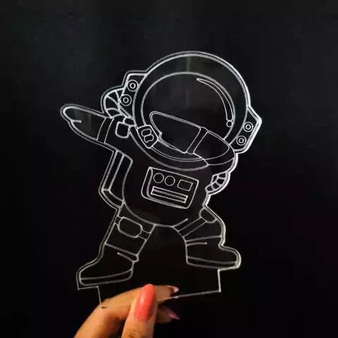 Acrílico Avulso - Astronauta apontando