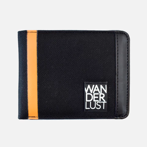 Billetera de hombre Wanderlust con Naranja - comprar online