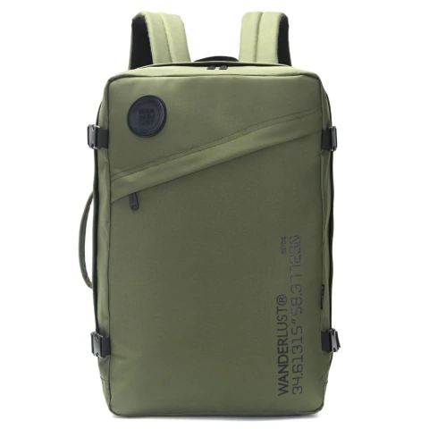 Mochila de viaje Wanderlust Travel Urban c/portanote verde
