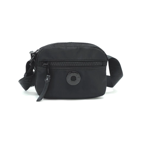 Bandolera BagCherry tela de avión negro - comprar online