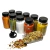 Kit de Potes Porta Temperos 220ml para Condimentos com Tampa Dosadora Dupla Reforçada e Etiquetas