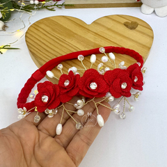 Faixinha Flores Luxo/Vermelha - comprar online