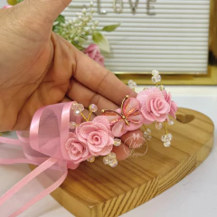 Porta coque/ Borboletas (Rosa) - comprar online