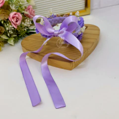 Porta coque/Borboletas (lilás) - Une Laços 