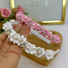 Tiara Coroa/Florzinhas -2 opções de cores (cada) - comprar online