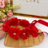 Porta Coque Floral/Vermelho