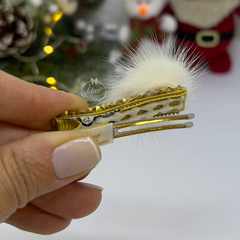Hair Clips Pompom/Dourado - comprar online