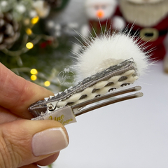 Hair Clips Pompom/Prata - comprar online