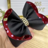 Laço Minnie Poá Preto/vermelho